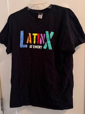 LatinX Emory University T-Shirt - Heavy Cotton - Men's Size L